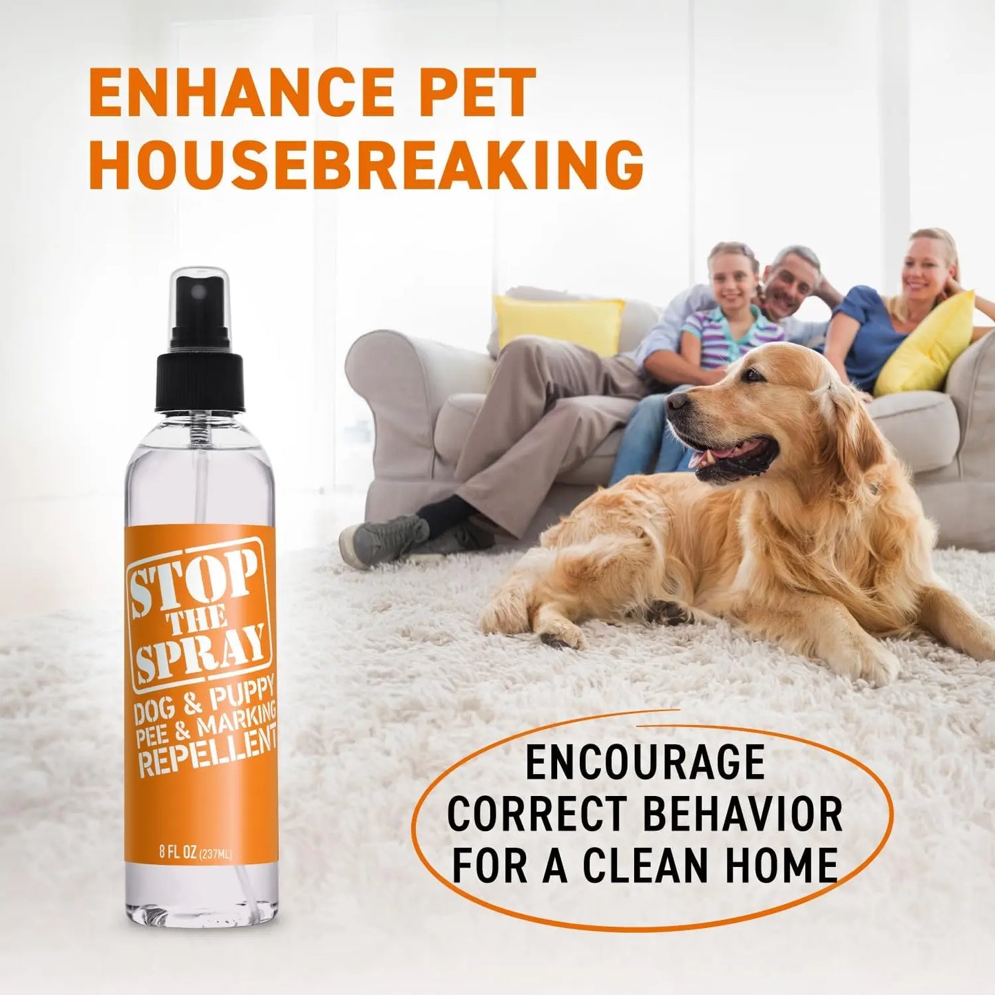 EBPP Stop the Spray - Dog and Puppy Urine Marking Repellent - Effective Pet Training Solution - Indoor Pee Deterrent for Dogs and Puppies