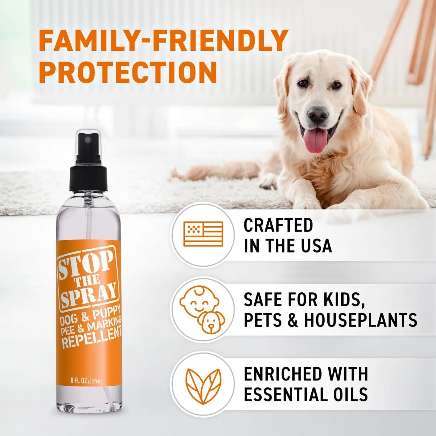 EBPP Stop the Spray - Dog and Puppy Urine Marking Repellent - Effective Pet Training Solution - Indoor Pee Deterrent for Dogs and Puppies