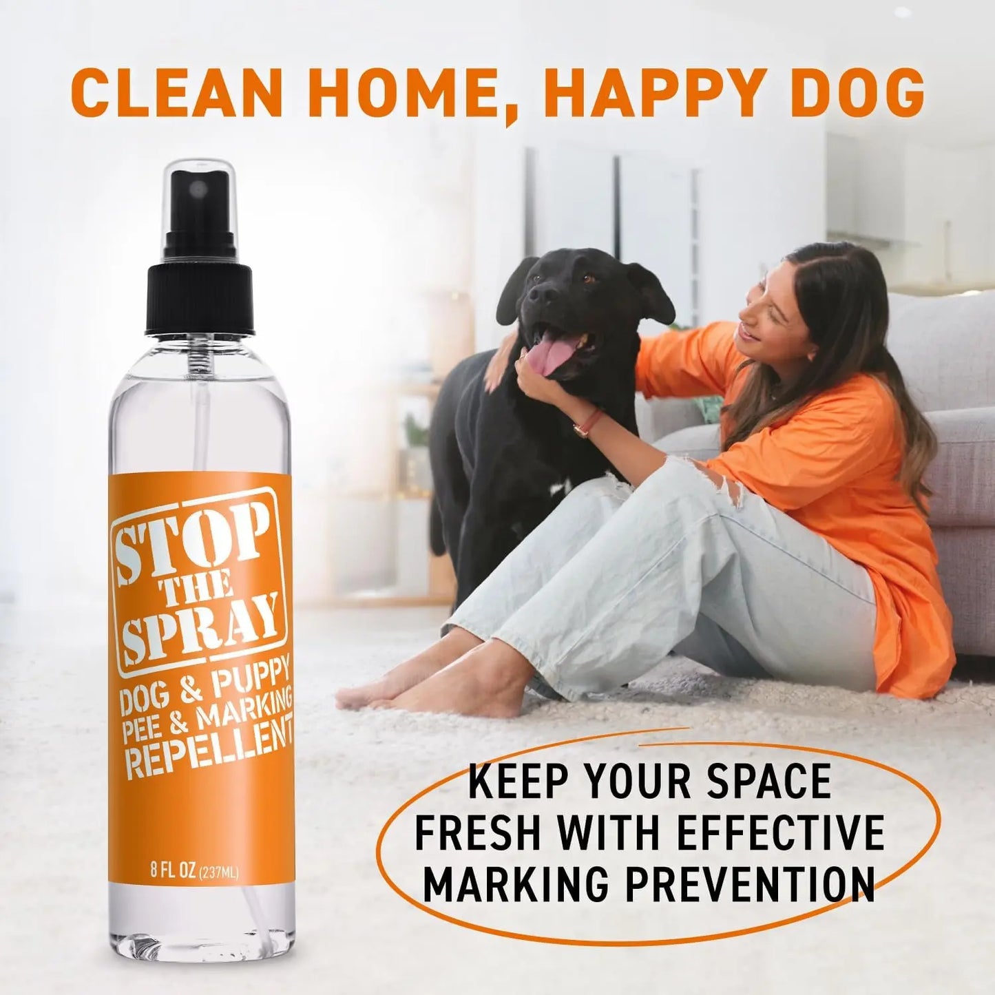 EBPP Stop the Spray - Dog and Puppy Urine Marking Repellent - Effective Pet Training Solution - Indoor Pee Deterrent for Dogs and Puppies