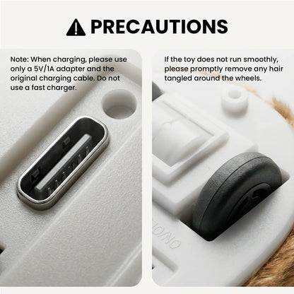Geoorood Automatic Electric Cat Toy with Random Movement – USB Rechargeable Mouse Toy for Indoor Cats, Keeps Them Active & Entertained